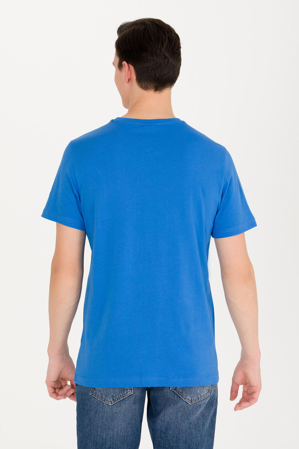 U. S. Polo Assn Мужская футболка Saks Basic с круглым вырезом - U.s. polo assn фото 5