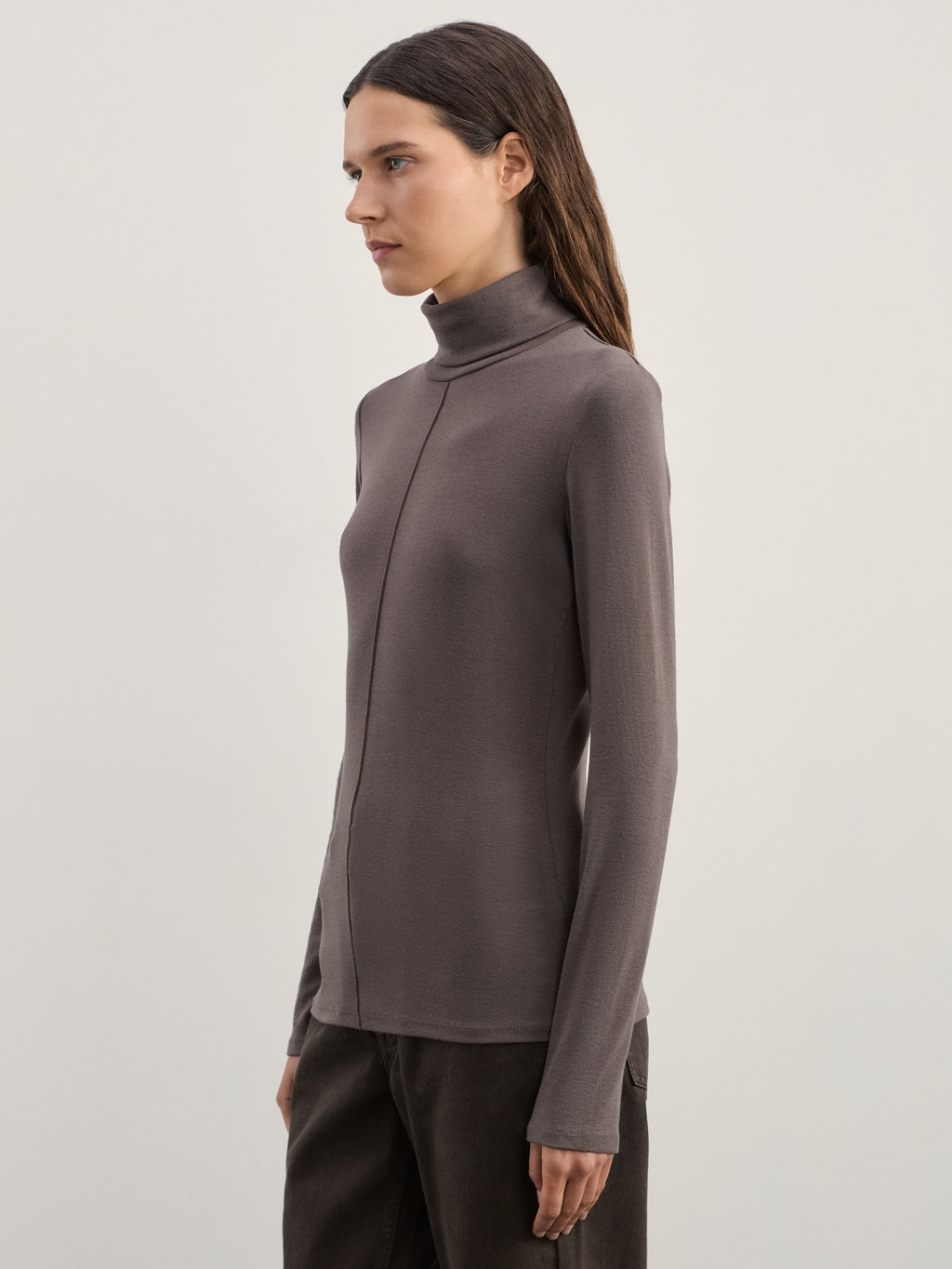 Водолазка из модала со швом / Zarina  фото 5