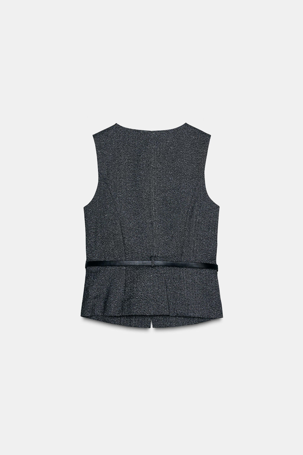 MARLED WAISTCOAT TOP WITH BELT - Zara фото 9