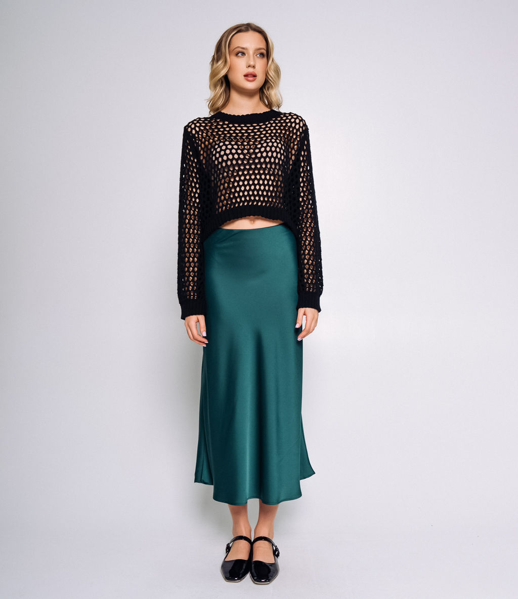 Юбка #КТ2103, изумрудный