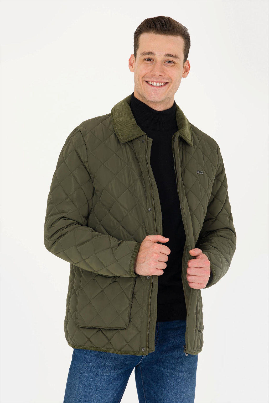 U. S. Polo Assn Мужское пальто цвета хаки - U.s. polo assn фото 3