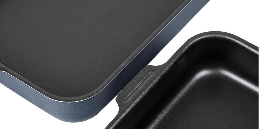 АП_AZURE (Сатин) Набор противней (230*300мм,270*352мм) б/кр 2 цел.руч, а/п синий арт.63026 Калитва