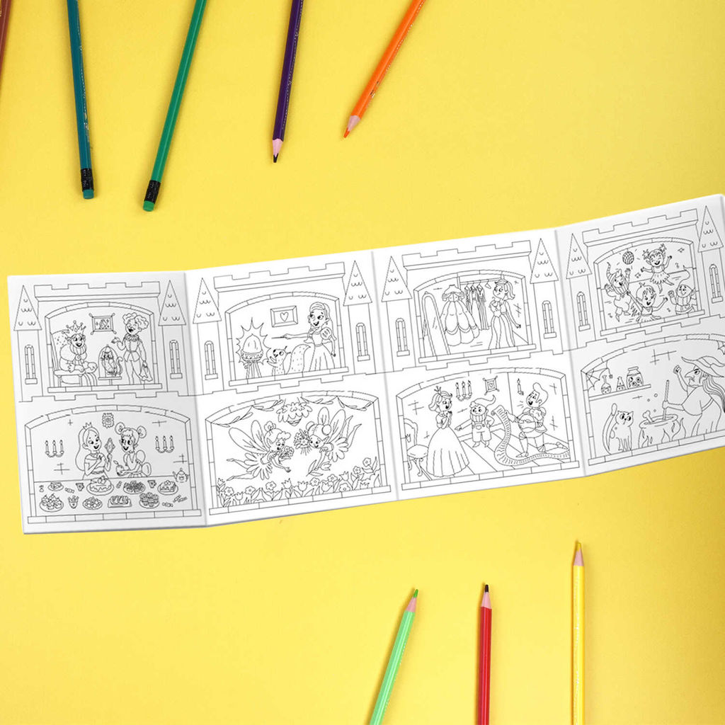 Раскраски для детей. Серия Раскраски-панорамки арт. 63444 ЗАМОК ПРИНЦЕССЫ - Феникс+ фото 6