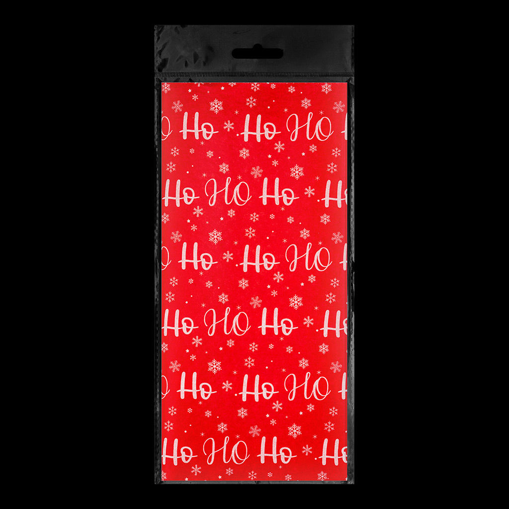 АКЦИЯ Цена за 1 шт. Набор ErichKrause Decor 4 листа упаковочной бумаги тишью HoHoHo 50х70см