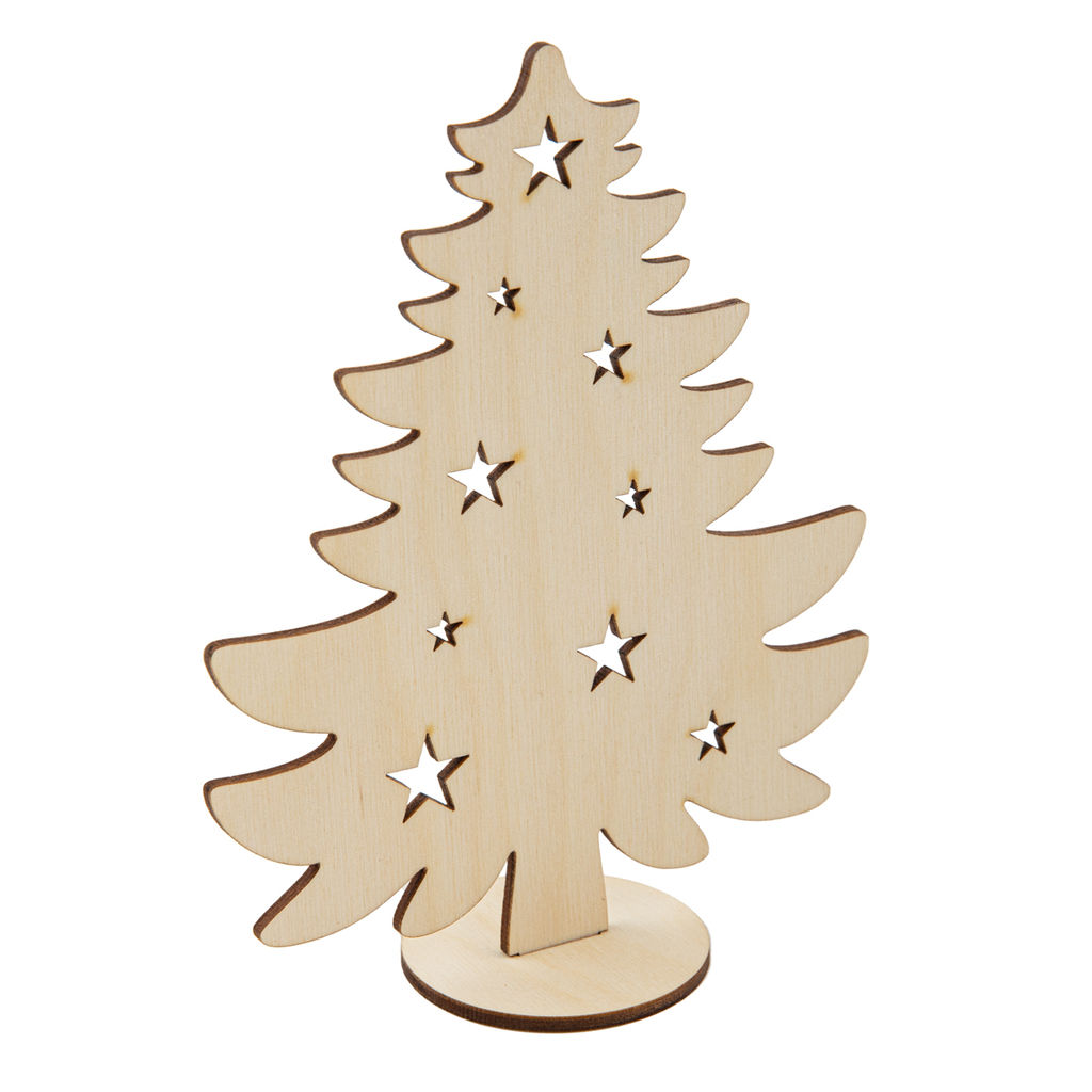 Заготовка для декорирования Mr. Carving ВД-1243 Заготовка на подставке Елка пушистая фанера 15 х 12 х 0.3 см фото 3