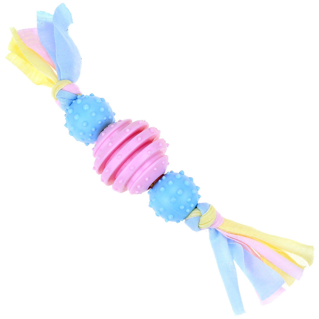 Игрушка для собаки Трио 23х4,5х4,5см, полипропилен, цвета микс, на картоне (Китай)