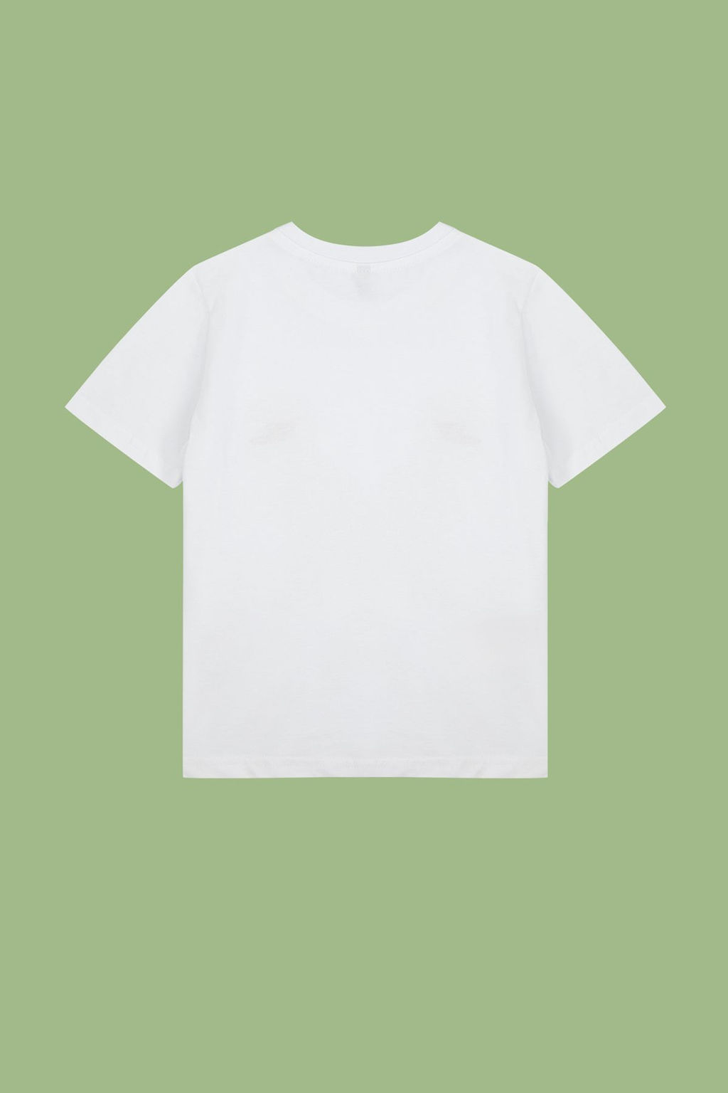Beyaz Erkek Cocuk %100 Pamuk Dinozor Payetli Regular Kal?p K?sa Kol Orme T-Shirt TKDSS24TS00033 - Trendyolmilla фото 3