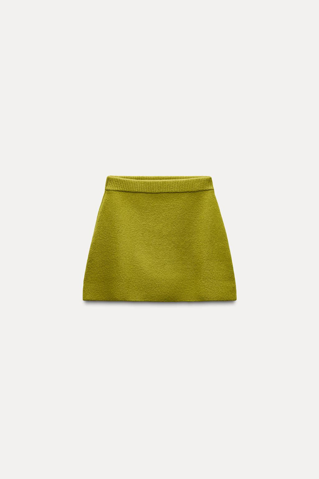 PLAIN KNIT MINI SKIRT - Zara фото 4