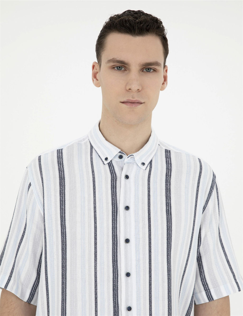 Lacivert Oversize K_sa Kollu G_mlek - Pierre cardin фото 2