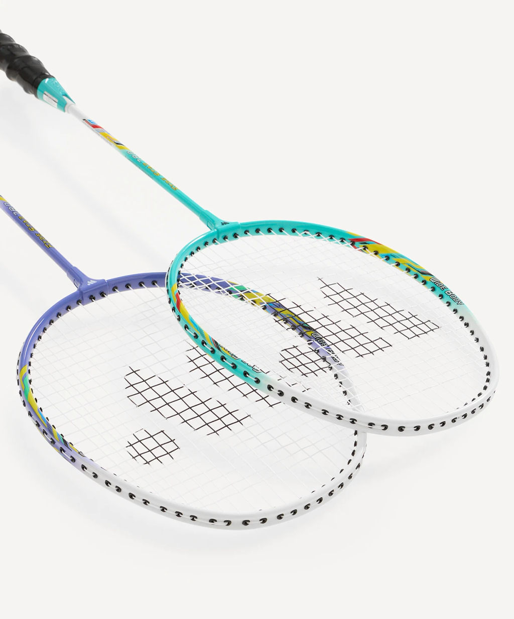 Набор для бадминтона Wish Firestar 780 (2 ракетки + 2 волана), голубой/фиолетовый  фото 3