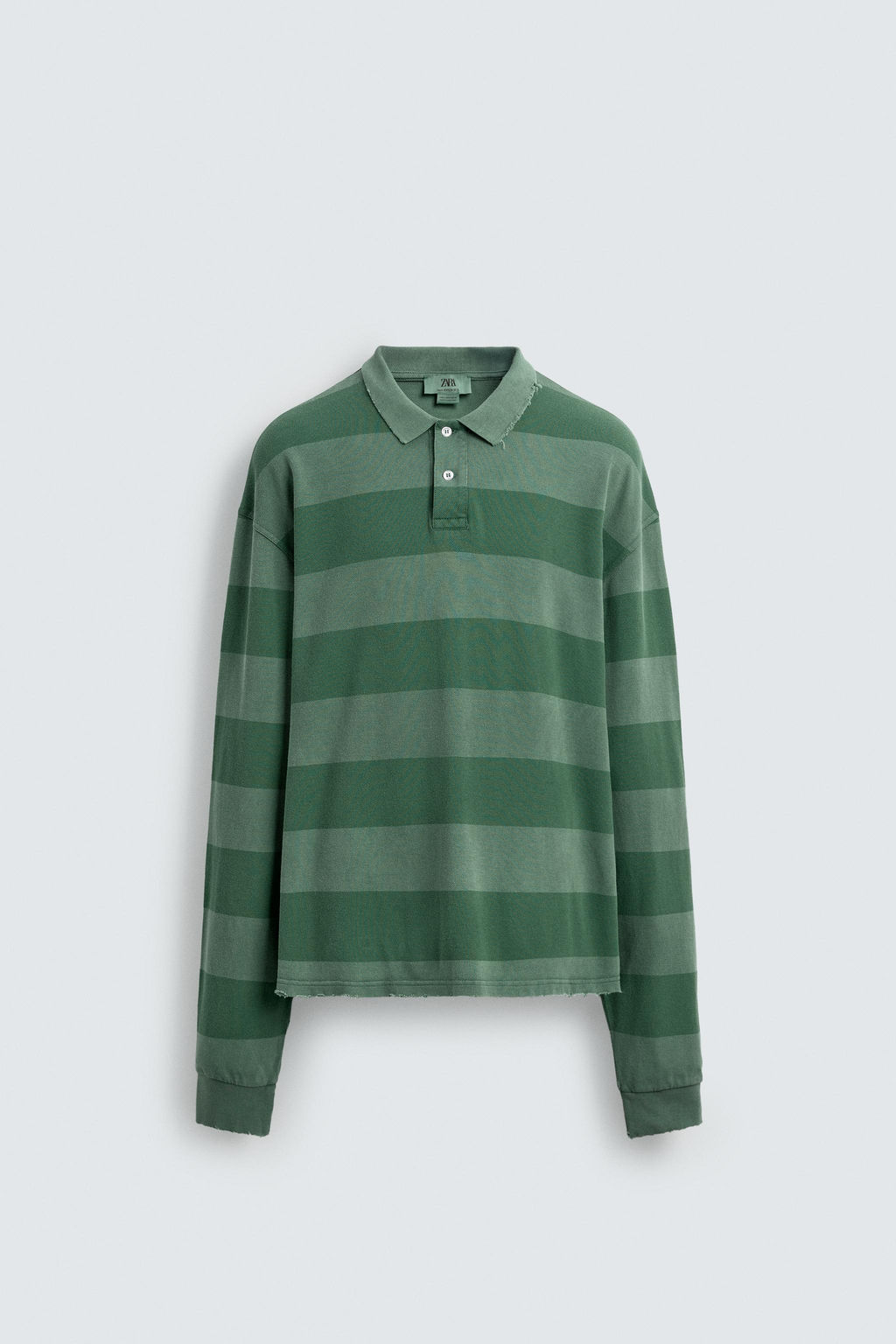 WASHED STRIPED PIQU_ POLO SHIRT - Zara фото 6