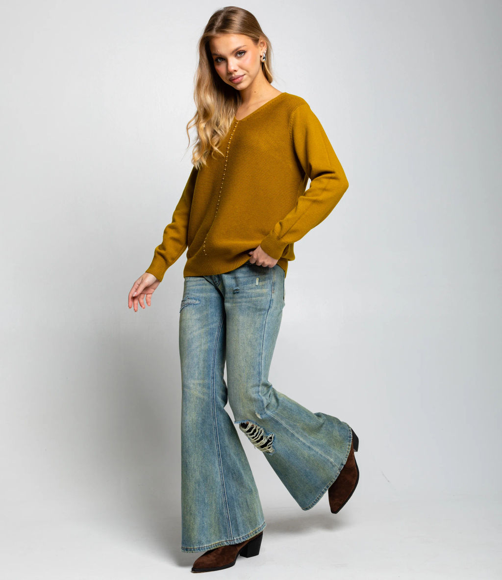 Джемпер #КТ8208, оливковый - Dommod фото 4