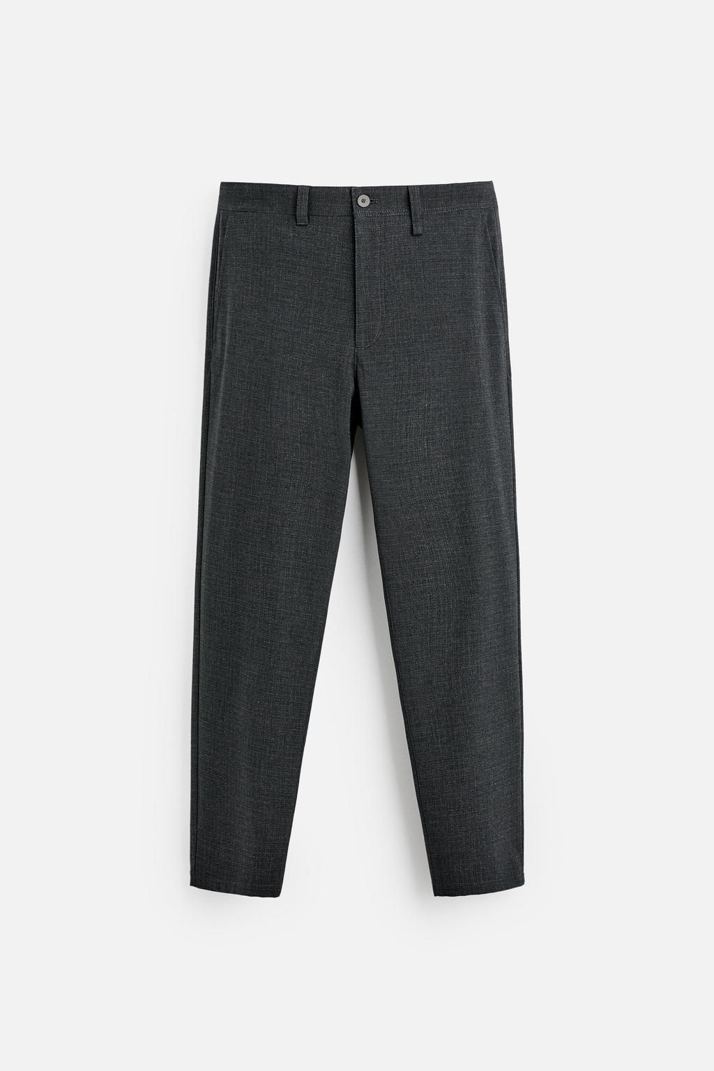 TEXTURED COMFORT TROUSERS - Zara фото 15