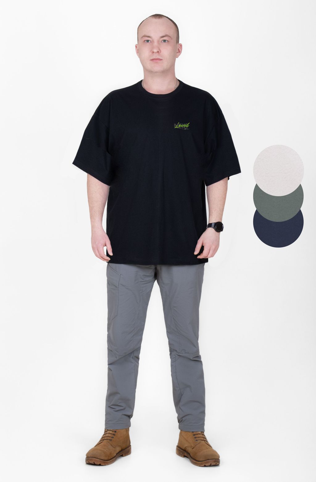 Футболка мужская Брайн Ф-59 (46-60) кулирка - Лотос фото 3