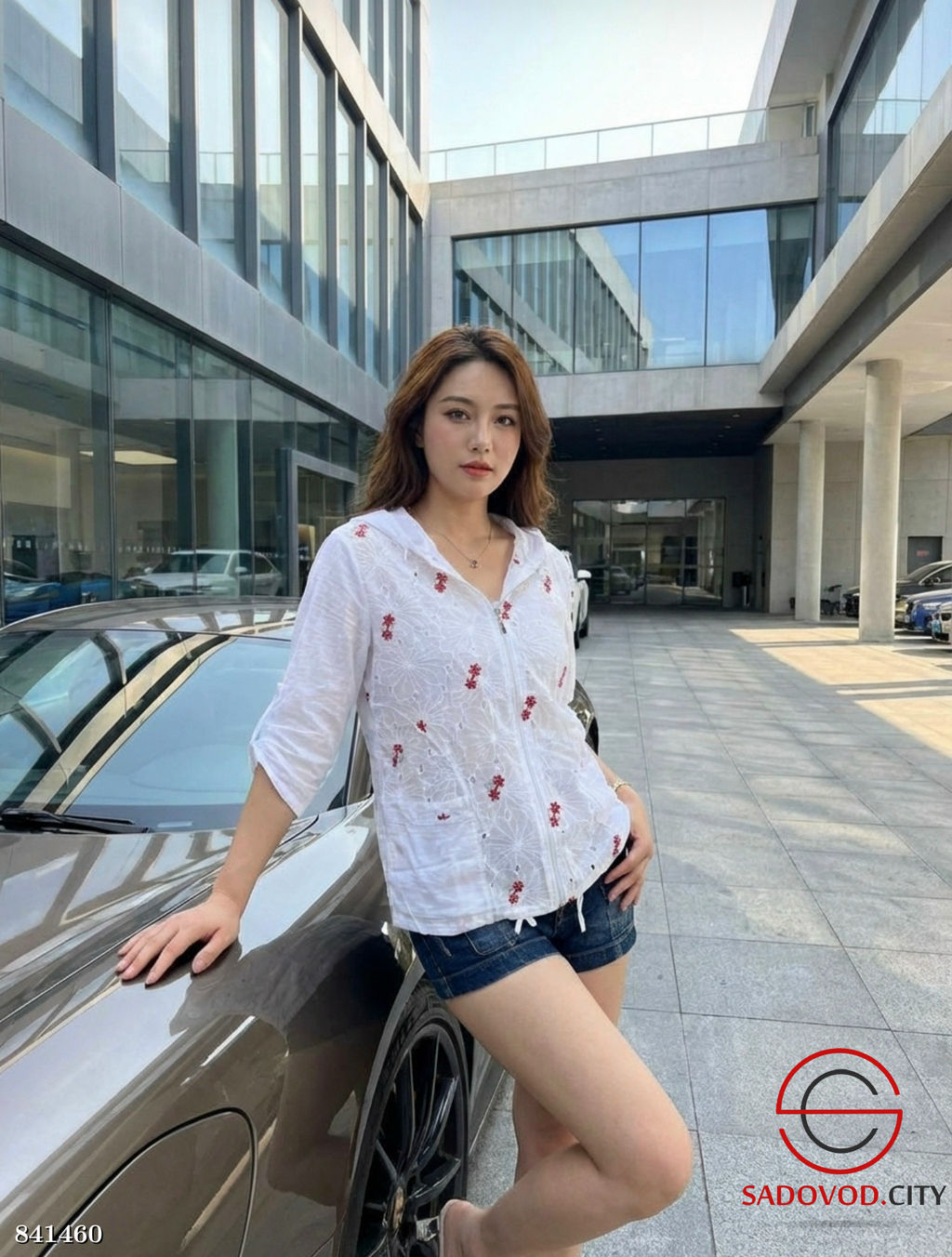 Рубашка женская с капюшоном