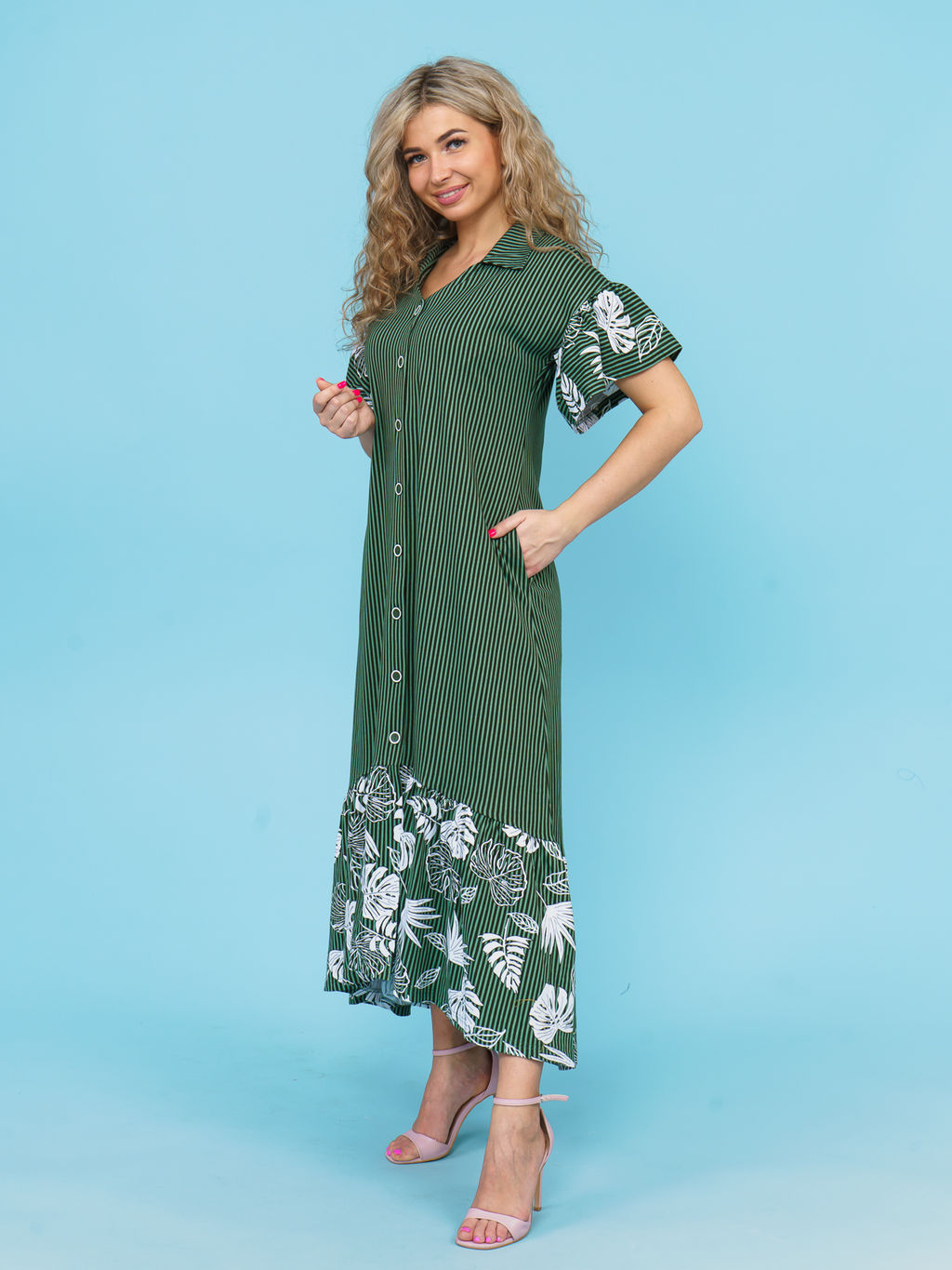 868 Платье "Хаки"