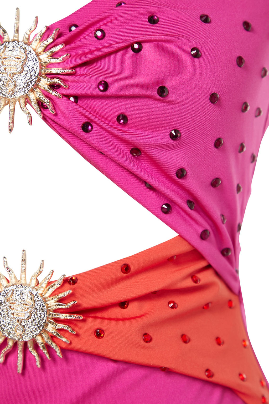 X Zeynep Tosun Turuncu-Fusya Gunes Aksesuar Detayl? Tasl? Elbise TCLSS23AE00008 - Trendyolmilla фото 7