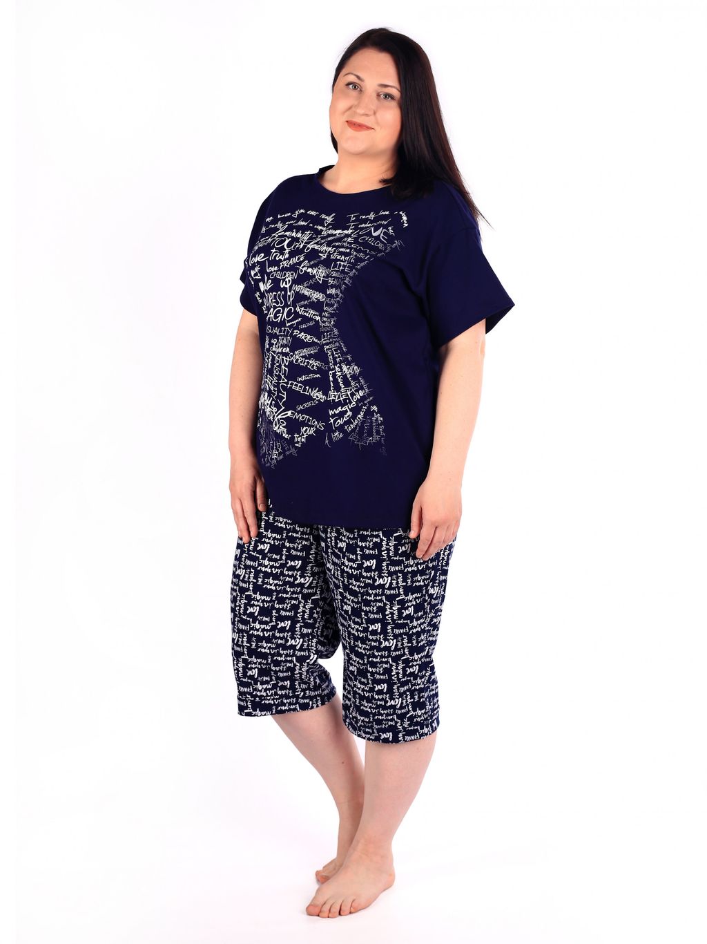 Костюм женский кулирка с бриджами ПОЭМА - Domtrik фото 3