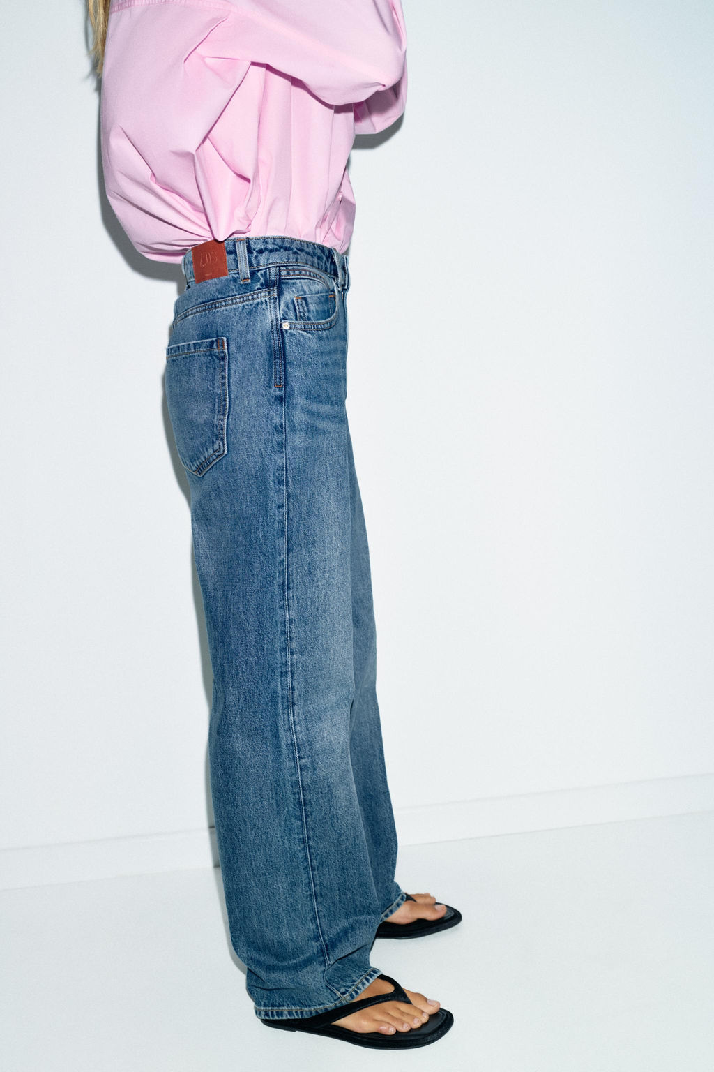 JEANS Z1975 STRAIGHT HIGH WAIST LONG LENGTH - Zara фото 25