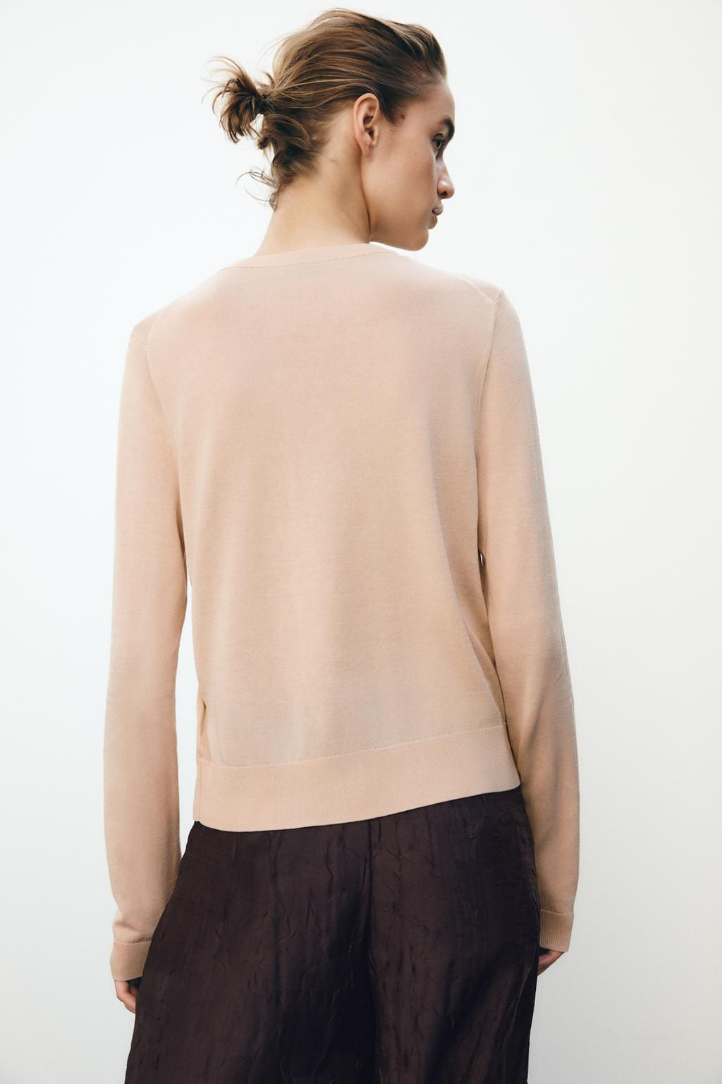 BASIC PLAIN KNIT SWEATER - Zara фото 10