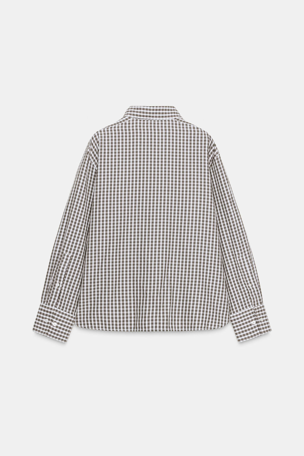 CHECKED OXFORD SHIRT - Zara фото 7
