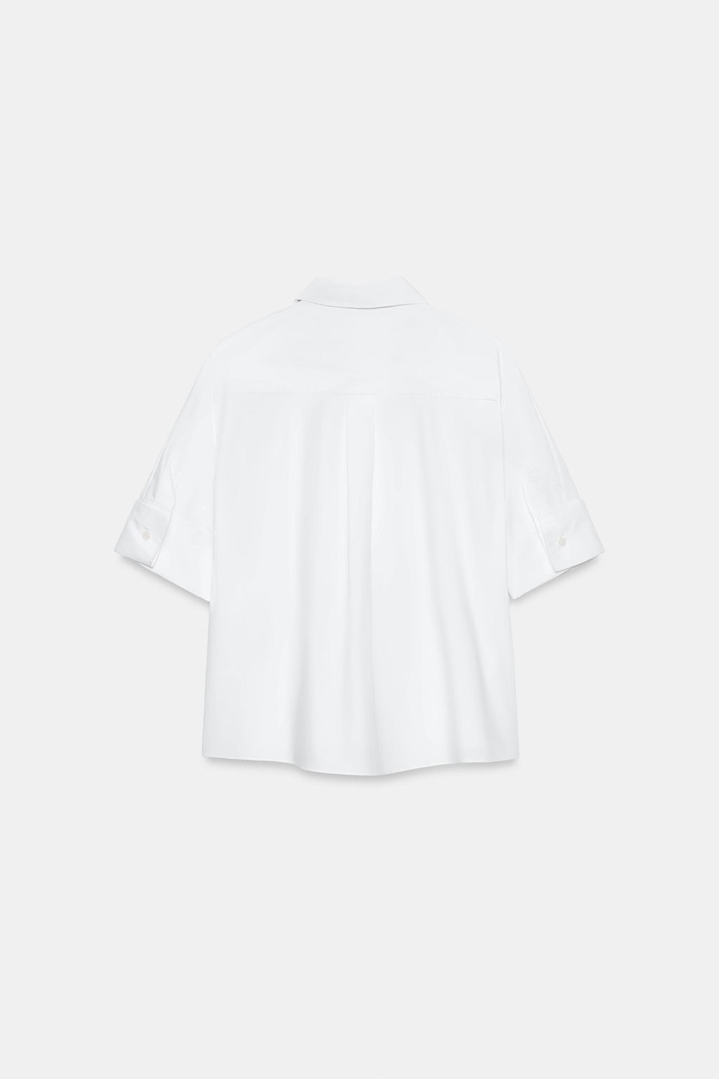CAMISA PECHERA CORBATA ZW COLLECTION / Blanco - Zara фото 5