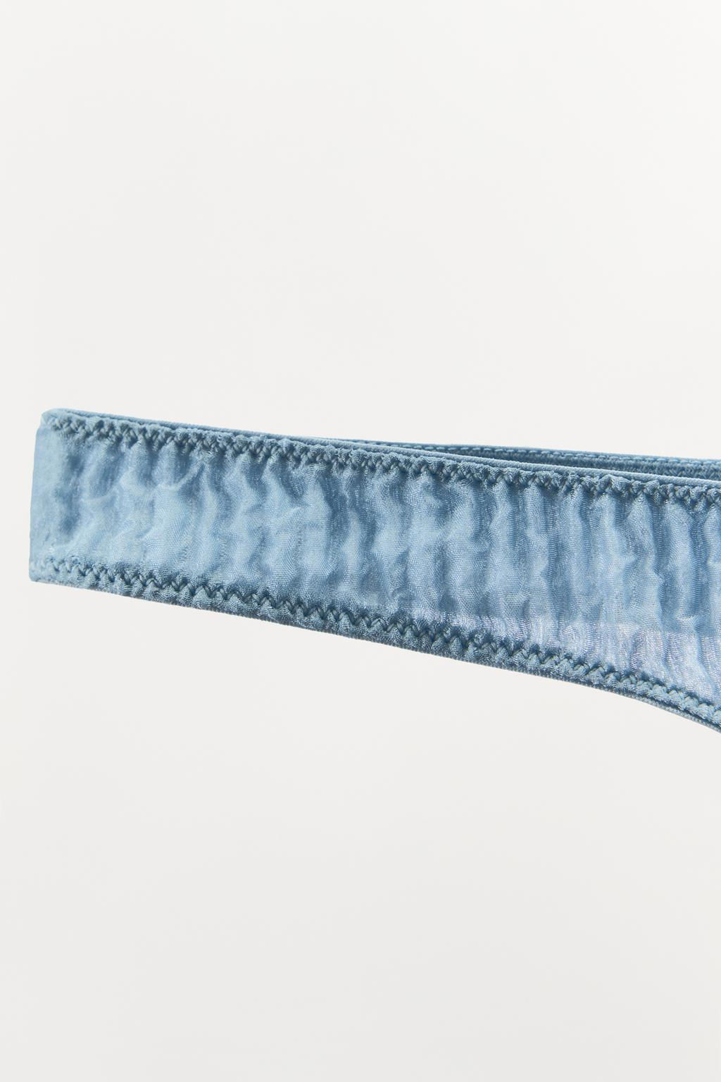 100% SILK CREASED-EFFECT THONG LIMITED EDITION - Zara фото 3