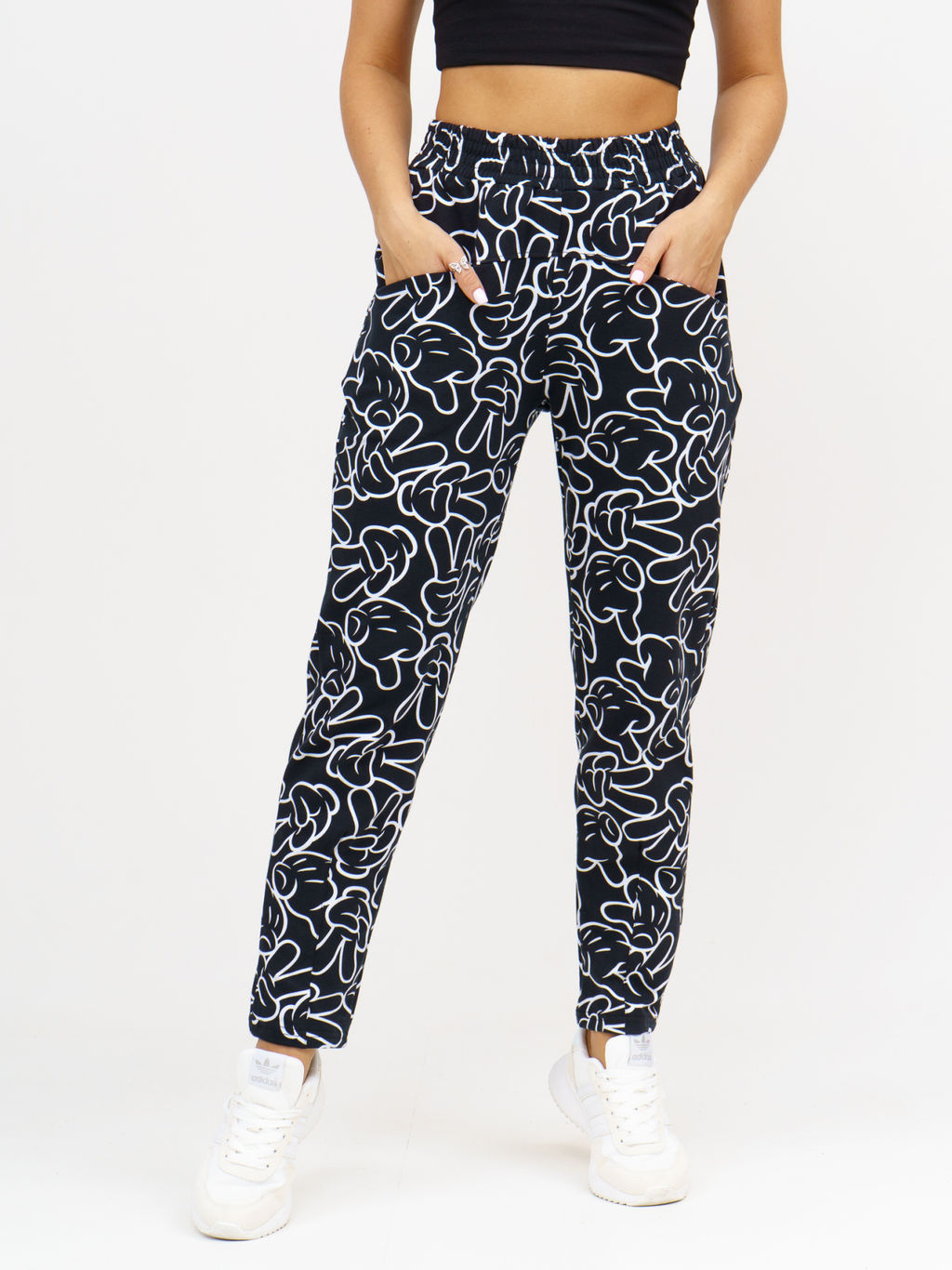 953 Брюки "Черный/микки"