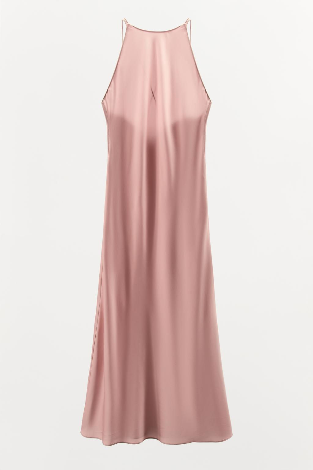GLOSSY HALTER NECK DRESS - Zara фото 4