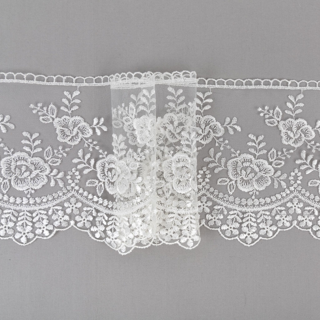 Кружево Gamma сетка 155 мм GKM-15501 в пакете 8.8 м 0.2 Турция СК/Распродажа TL003CR кремовый