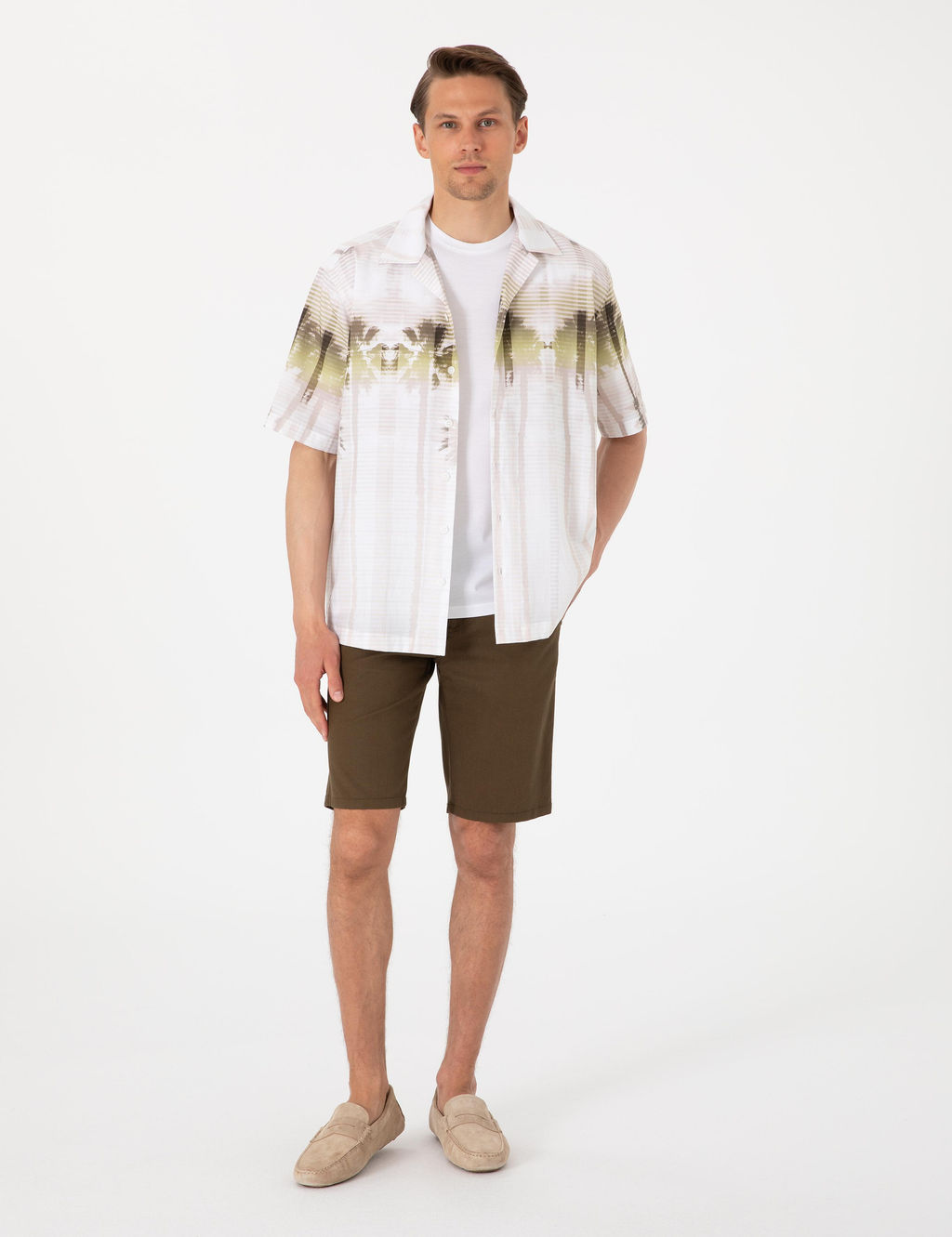 Haki Oversize K_sa Kollu G_mlek - Pierre cardin фото 4