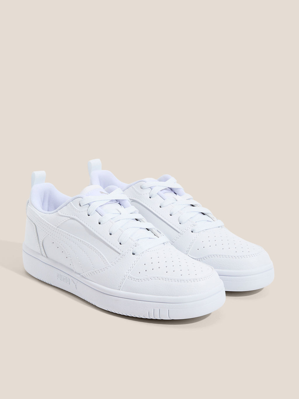 Детские кеды PUMA Puma Rebound V6 Lo Jr Артикул 4587255, белый