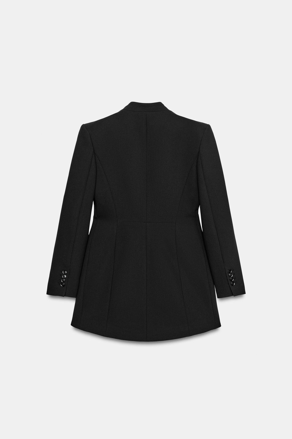 BLAZER ENTALLADA ASIM?TRICA HOMBRERAS / Negro - Zara фото 3