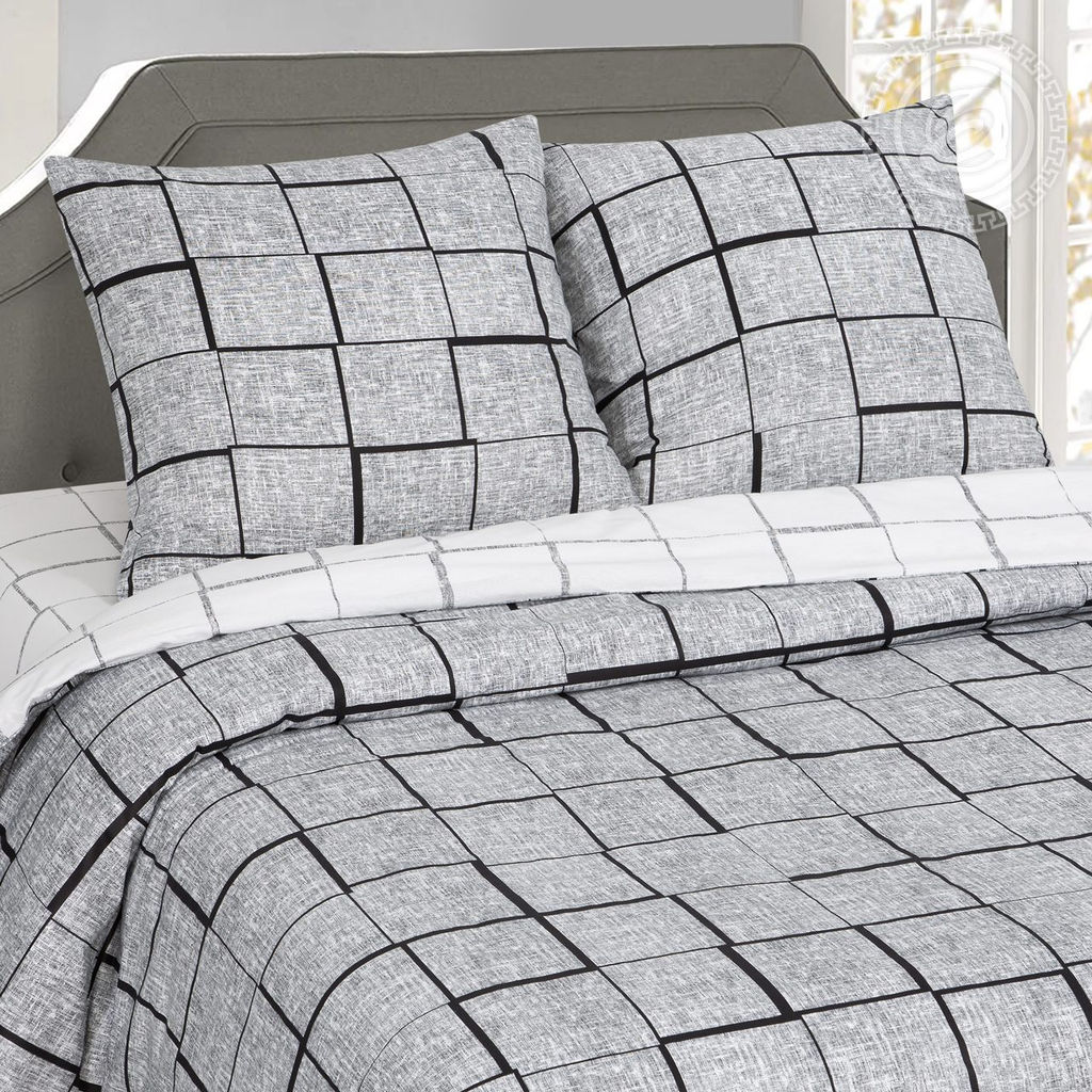 Постельное белье Пифагор (поплин DE LUXE) 2 сп. с Евро/Пододеяльник: 1 шт. - 215*175; Простыня: 1 шт. - 215*240; Наволочка: 2 шт. - 70*70; DE LUXE