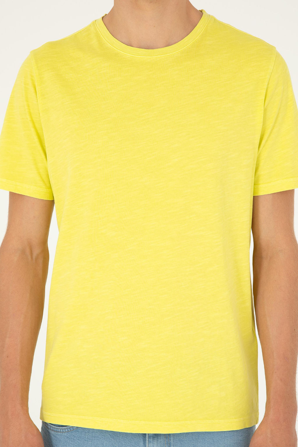 Мужская базовая футболка фисташкового цвета - U.s. polo assn фото 6