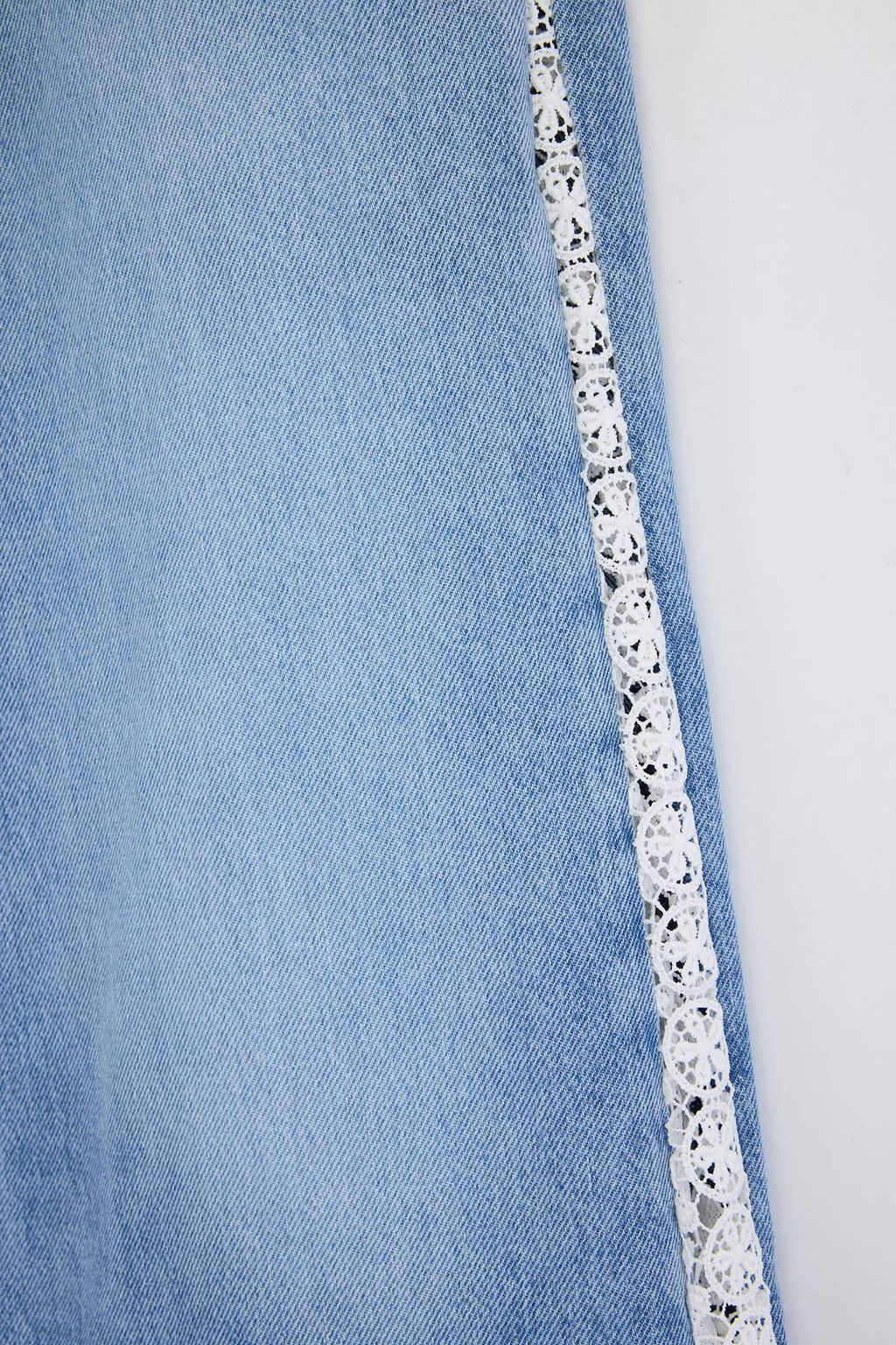 Mavi DOKUMLU Yuksek Bel %100 Pamuk Wide Leg Jeans TWOSS26JE00229 - Trendyolmilla фото 2