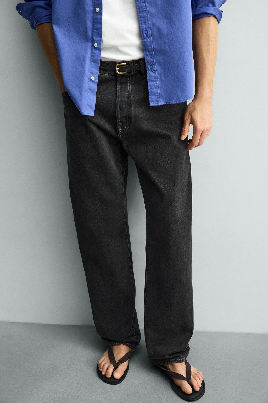 JEANS STRAIGHT FIT / Negro