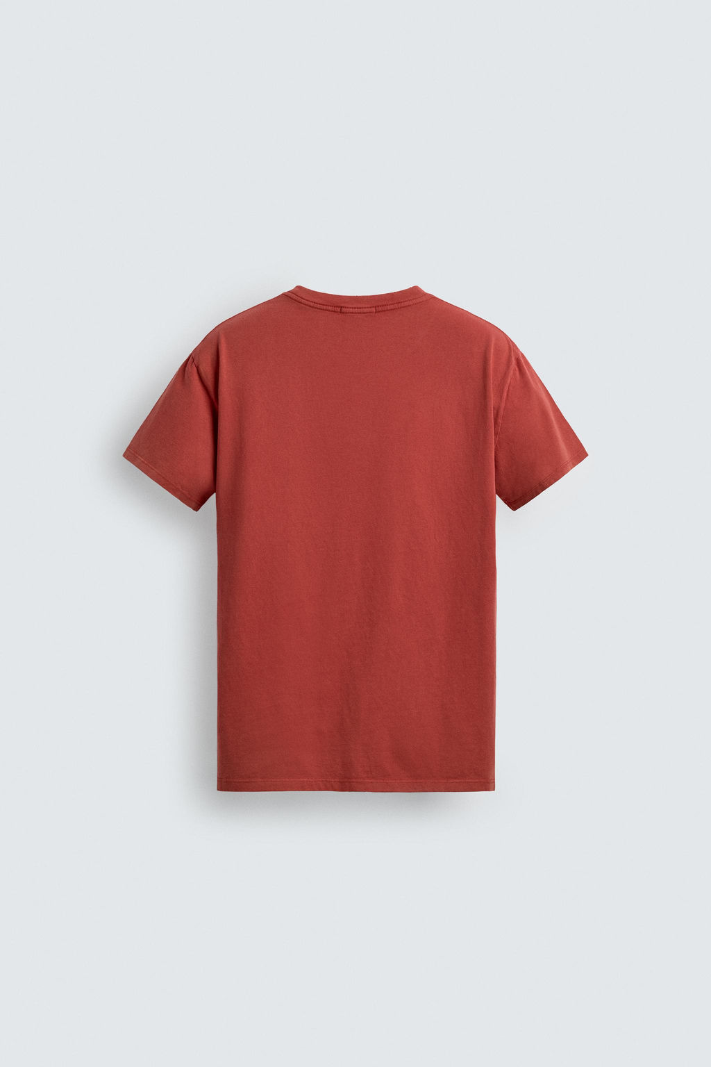 CAMISETA LAVADA TEXTO ESTAMPADO / Rojo - Zara фото 8