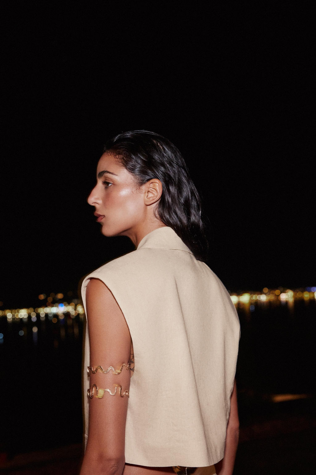 LINEN BLEND SHORT WAISTCOAT - Zara фото 19