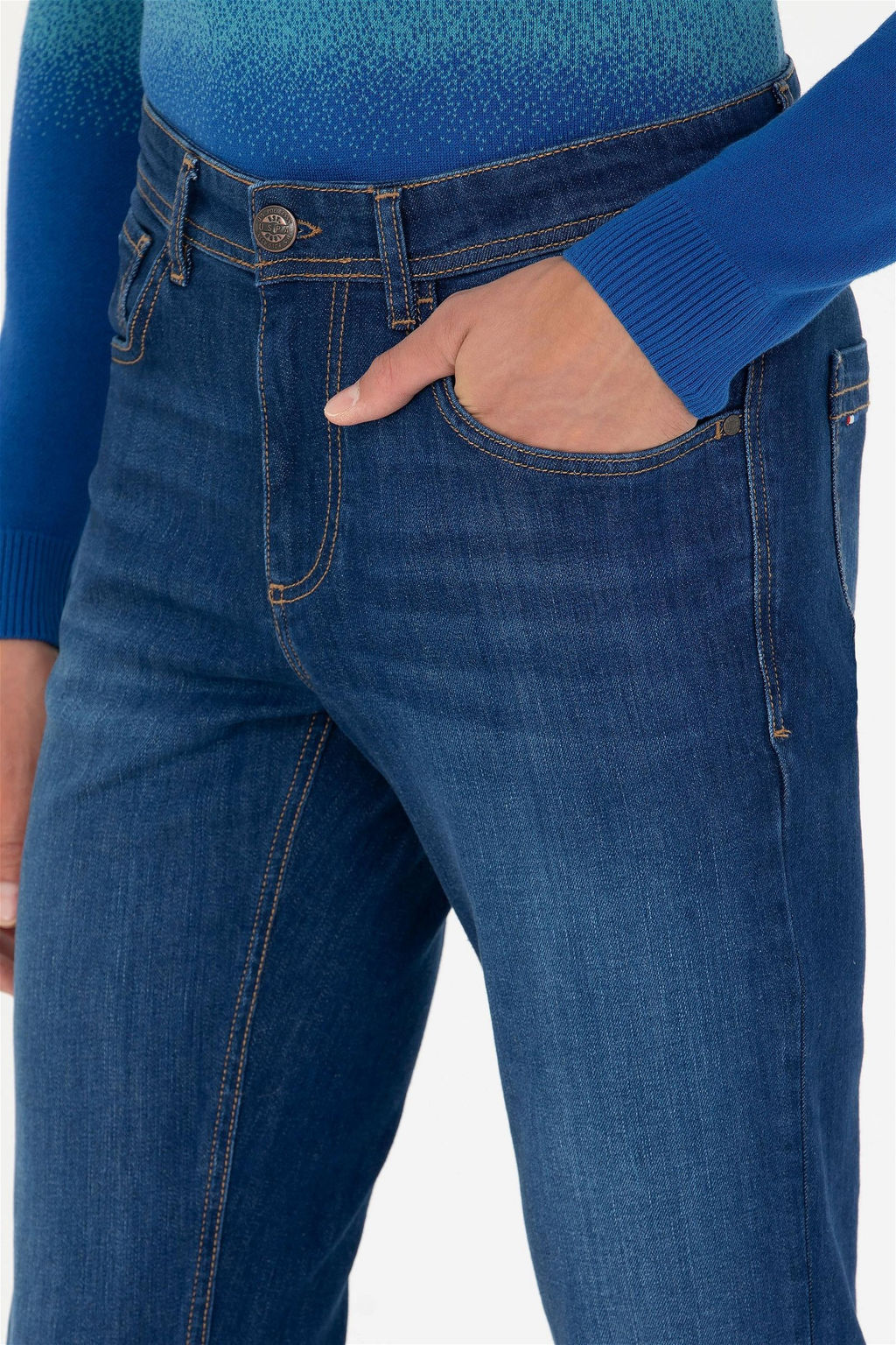 U. S. Polo Assn Мужские темно-синие джинсовые брюки - U.s. polo assn фото 6