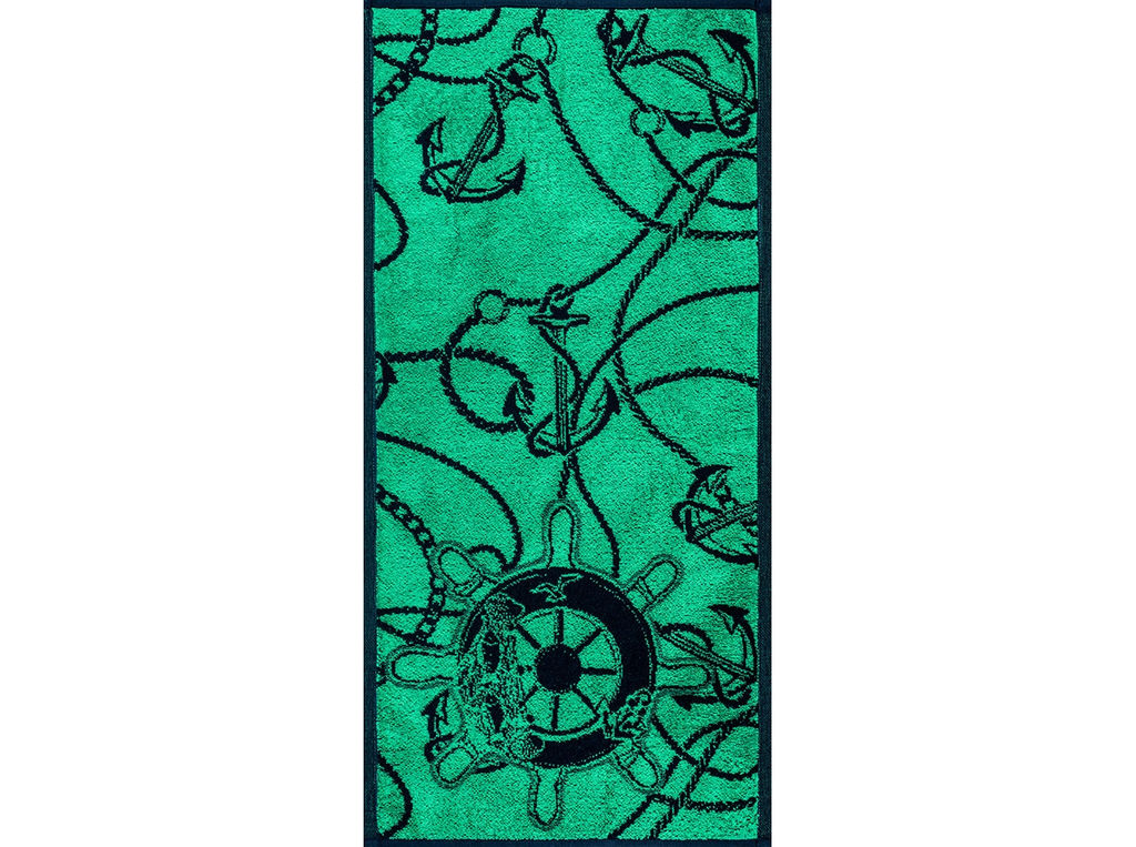 Полотенце махровое 6с104.413ж1 Якорные цепи (темно-синий7) 81х40см