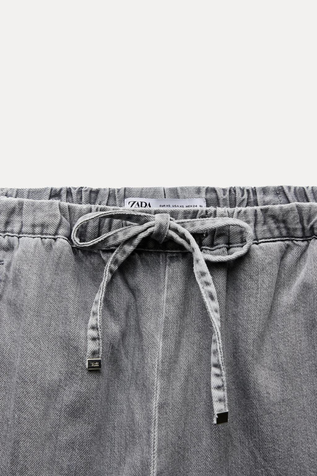 Z1975 HIGH-WAIST WIDE-LEG JOGGER JEANS - Zara фото 27