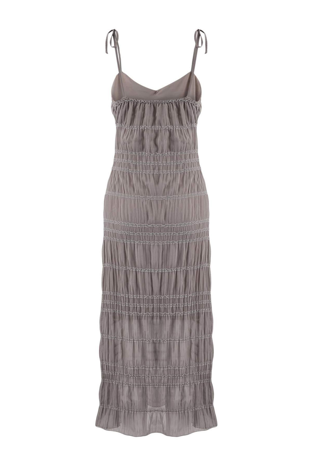 Kahverengi Dokuma Baglama Detayl? Plaj Elbisesi TBESS26EL00012