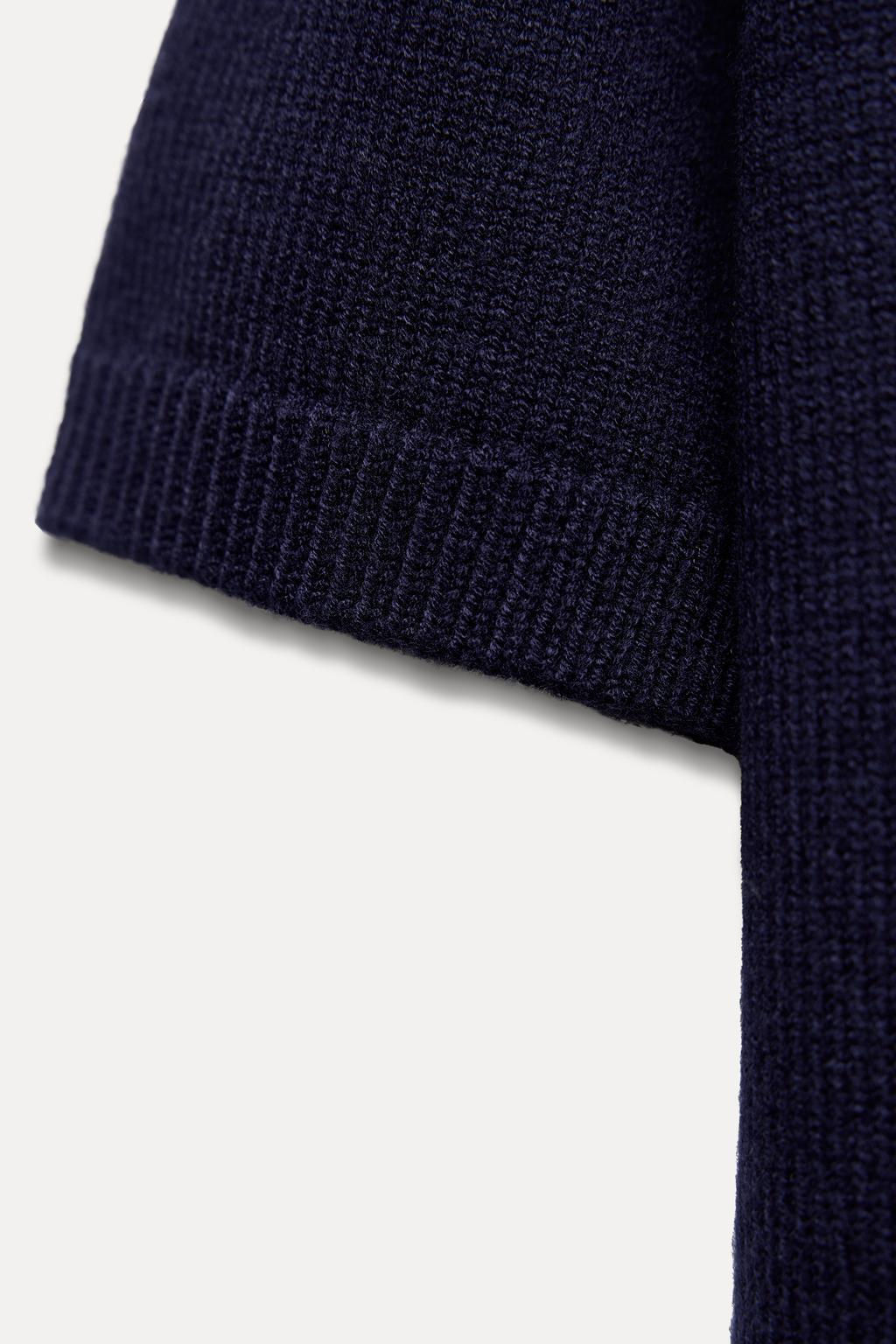 BASIC PLAIN KNIT SHORT SLEEVE TOP - Zara фото 4