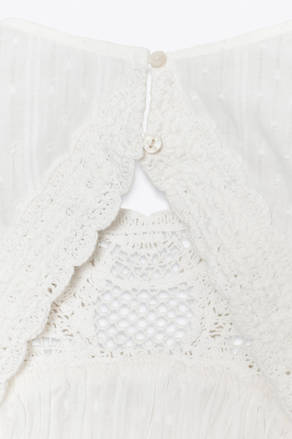 OPEN-BACK CROCHET MIX TOP - Zara фото 6