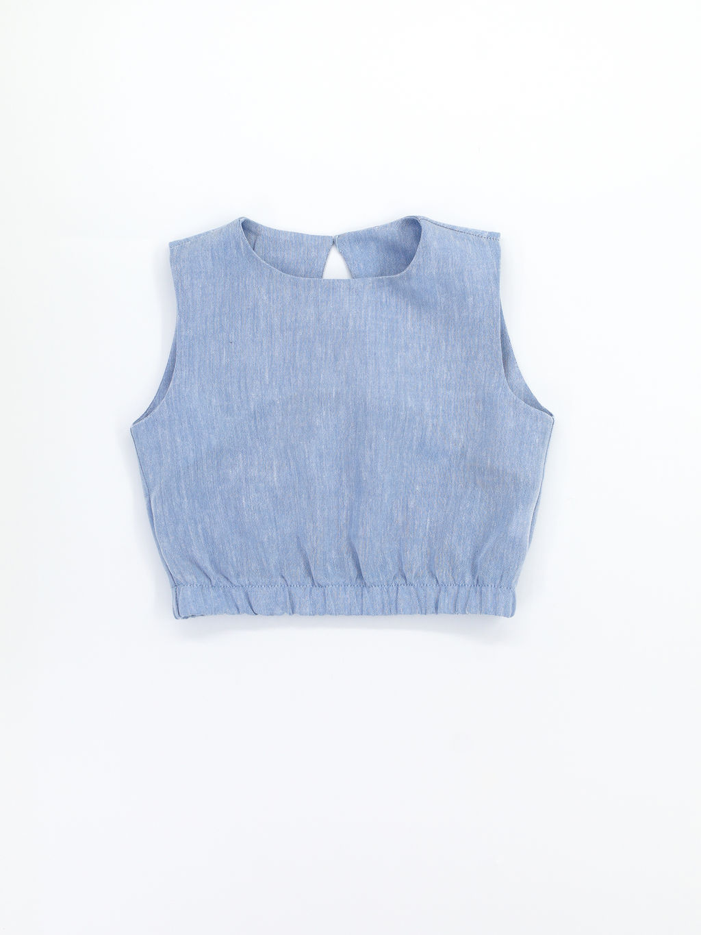 Рубашка-хенли Лен, голубой меланж - Inzibe фото 21