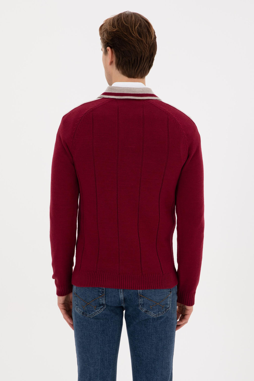 Erkek Bordo Kazak - U.s. polo assn фото 5