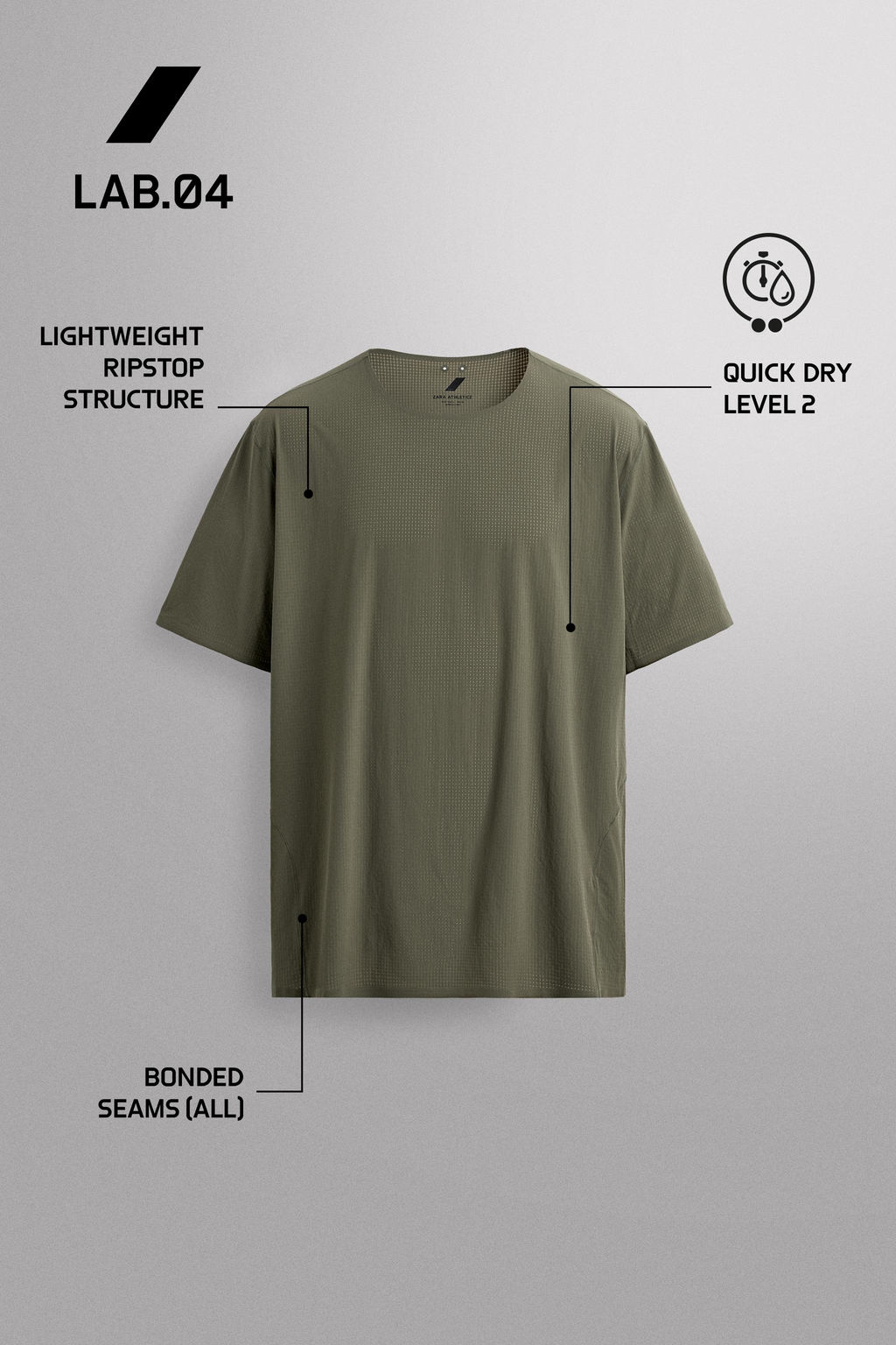 CAMISETA T?CNICA ESTRUCTURA / Gris antracita