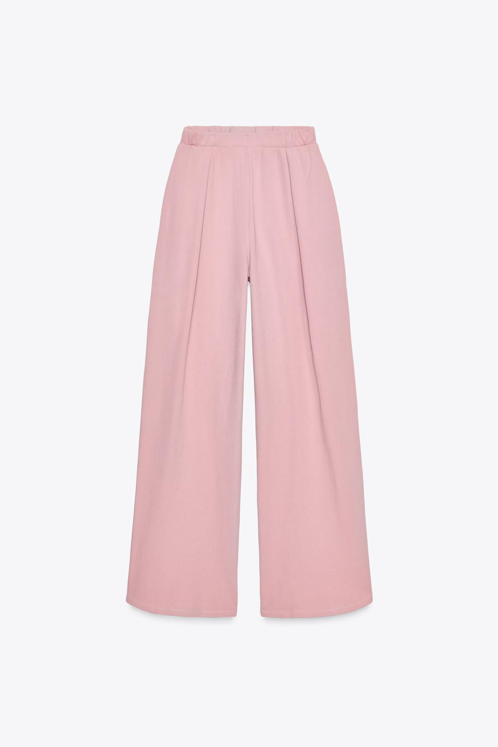 WASHED-EFFECT INTERLOCK TROUSERS - Zara фото 20