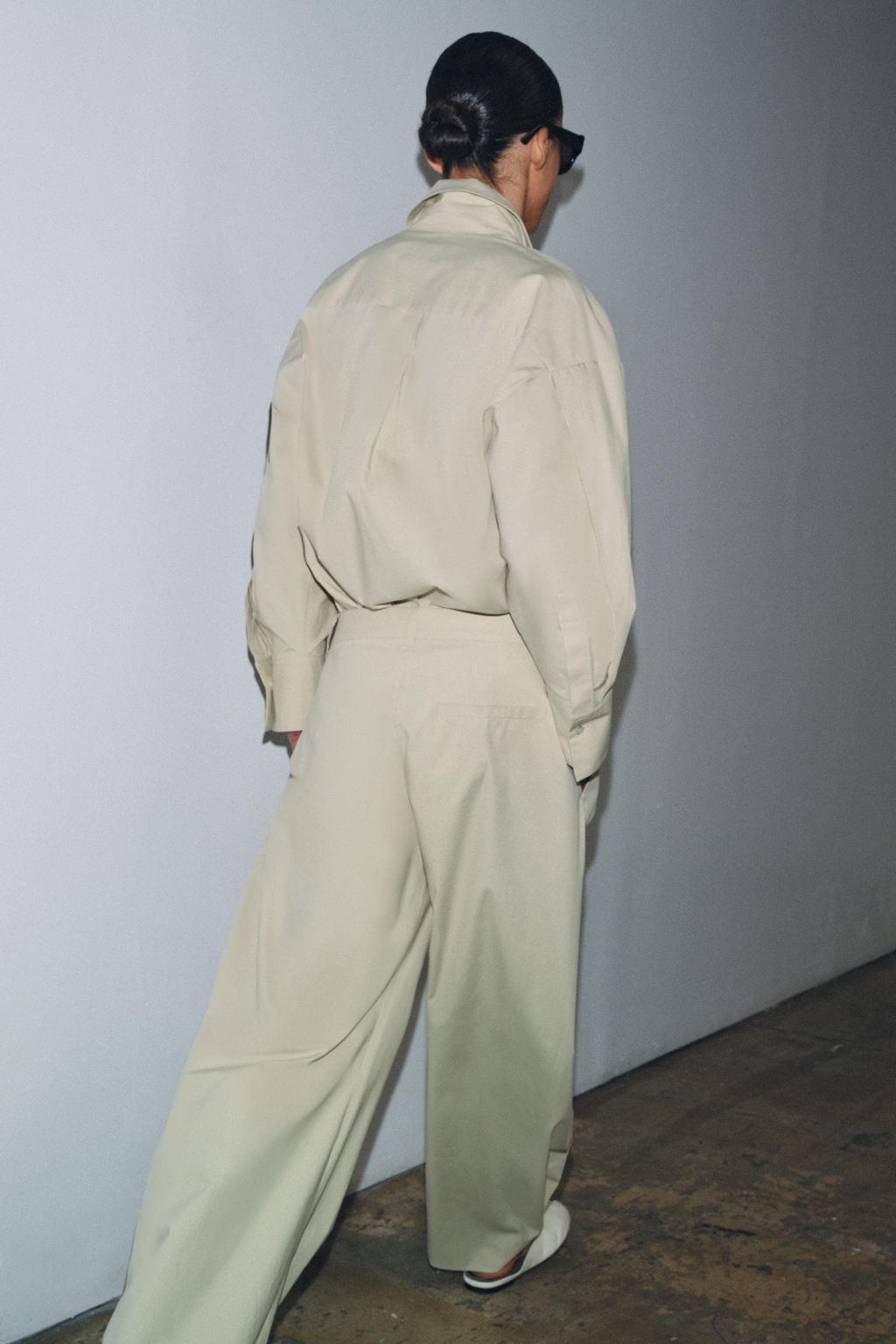 CAMISA OVERSIZE ZW COLLECTION LIMITED EDITION / Beige claro - Zara фото 3